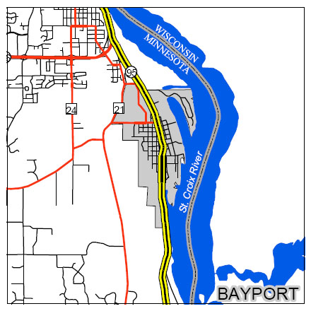 bayport large map